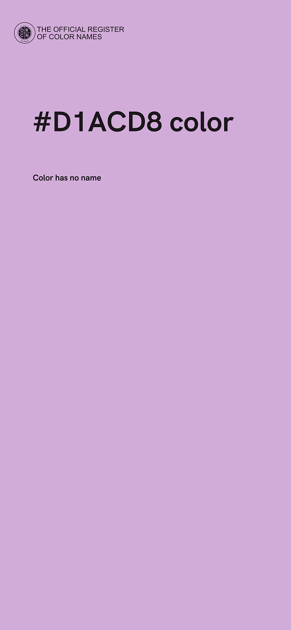#D1ACD8 color image