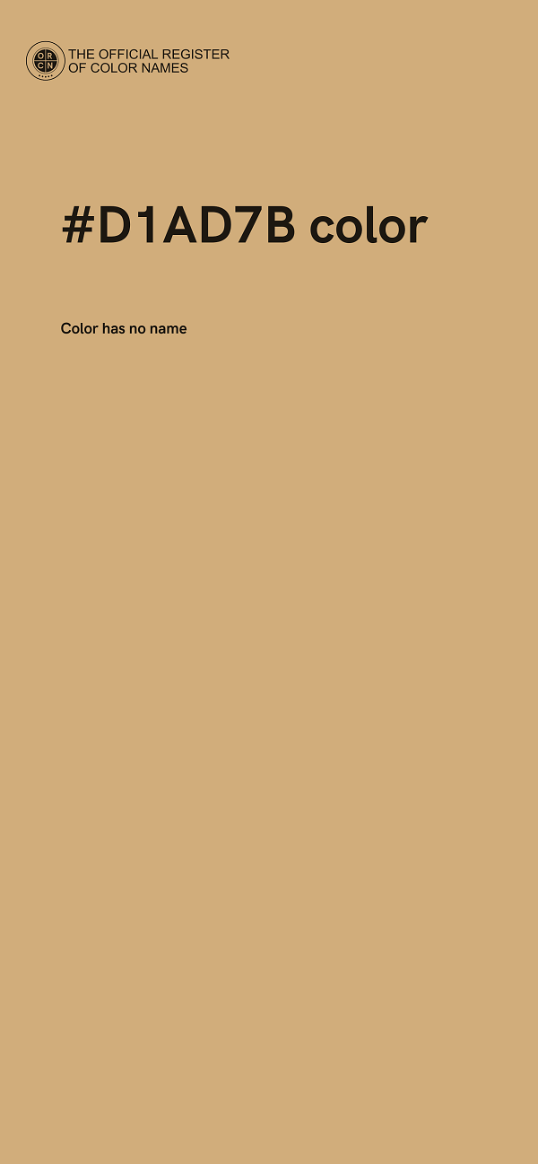 #D1AD7B color image
