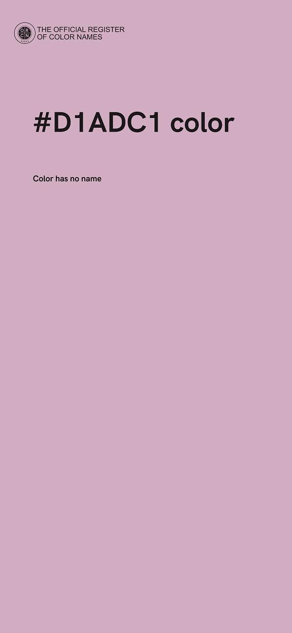 #D1ADC1 color image