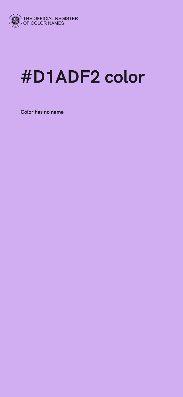 #D1ADF2 color image