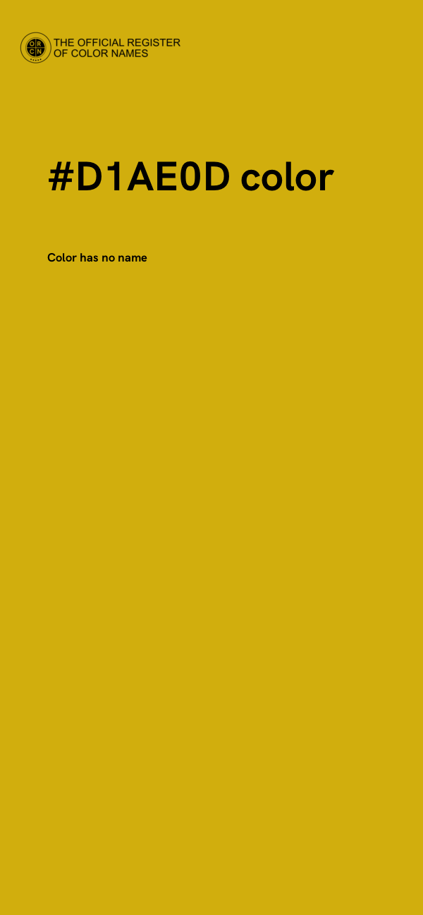 #D1AE0D color image