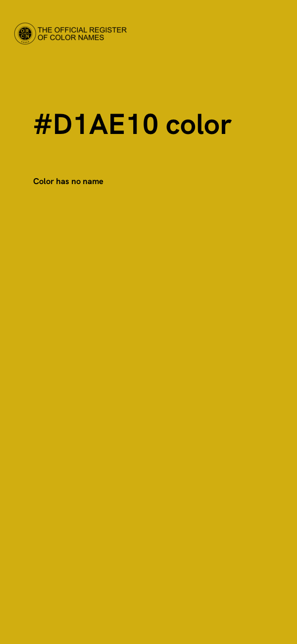 #D1AE10 color image