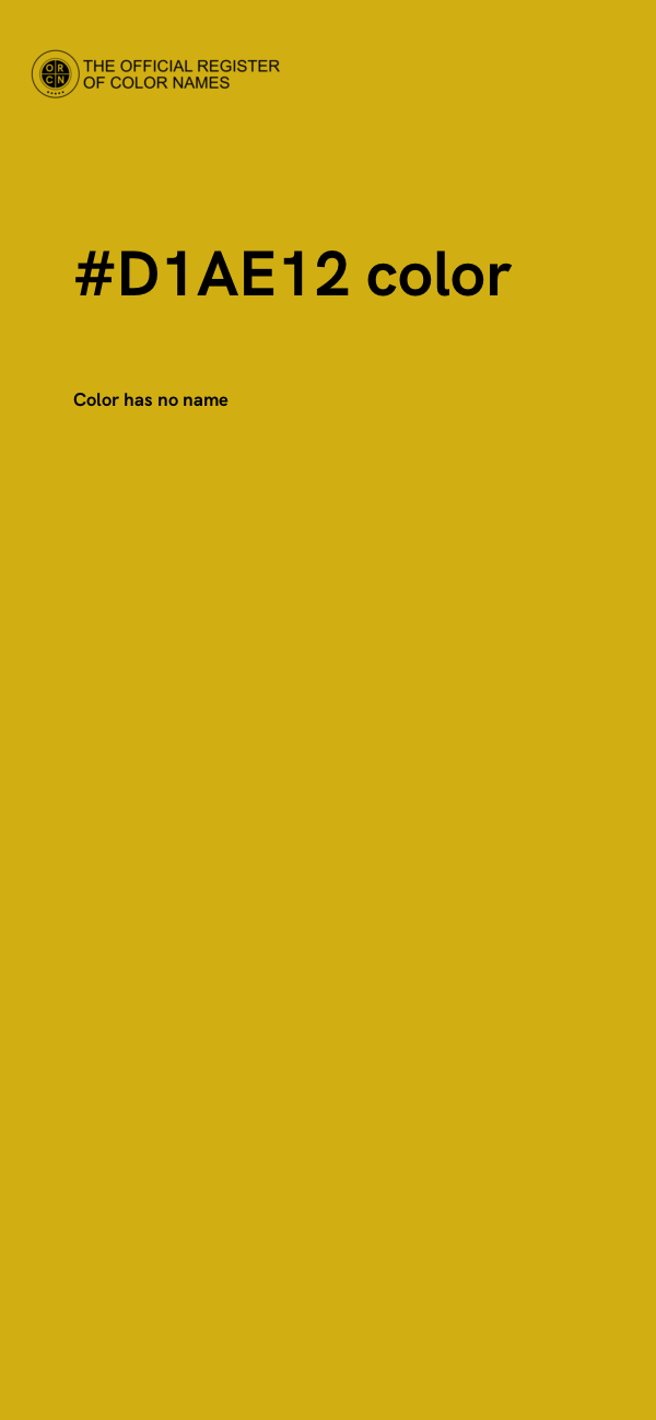 #D1AE12 color image