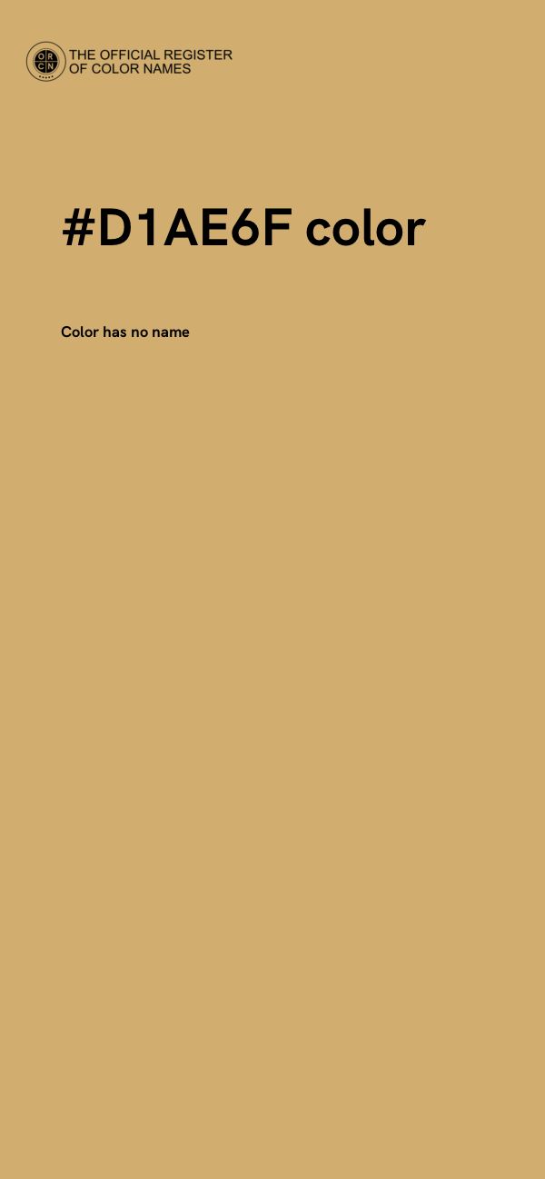 #D1AE6F color image