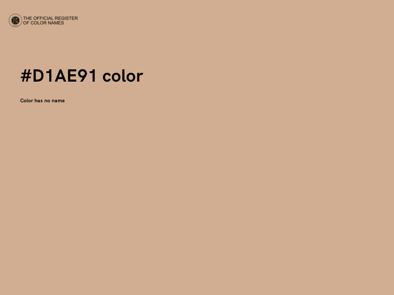 #D1AE91 color image