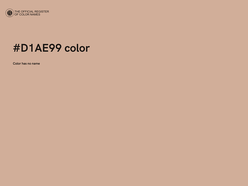 #D1AE99 color image