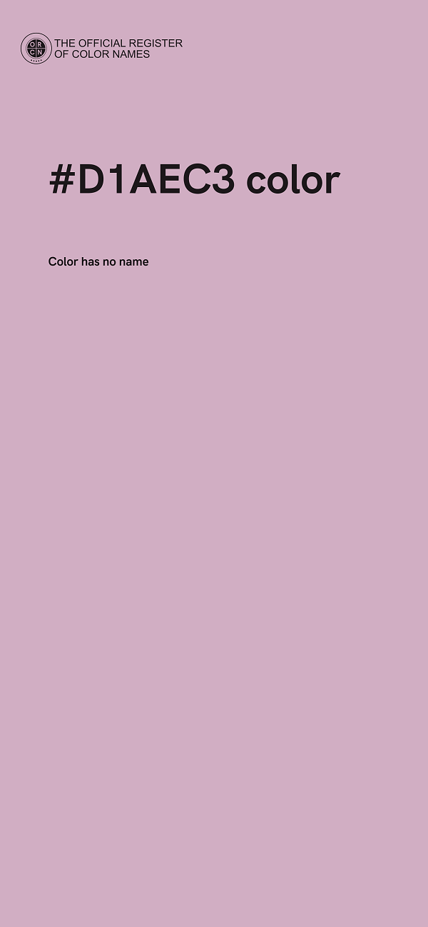 #D1AEC3 color image