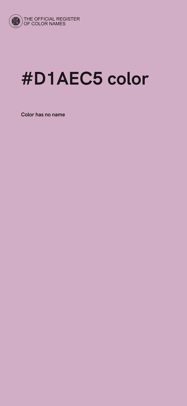 #D1AEC5 color image