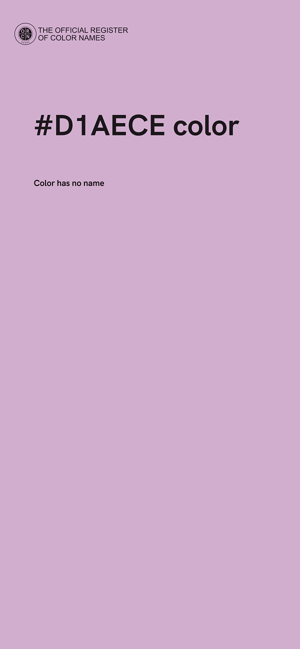 #D1AECE color image