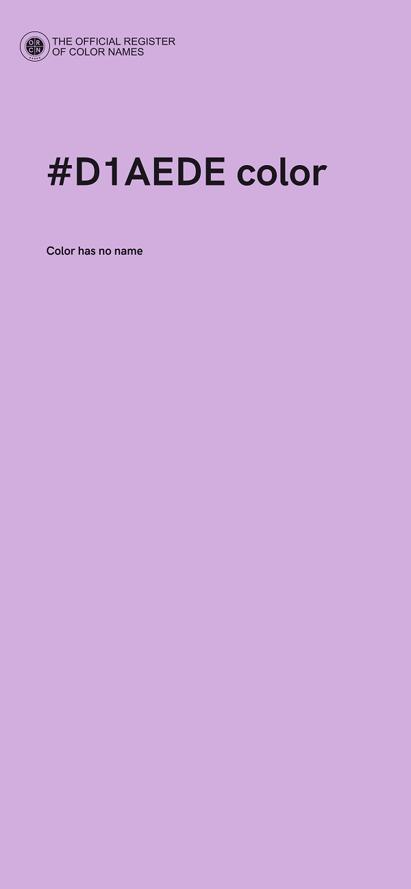#D1AEDE color image