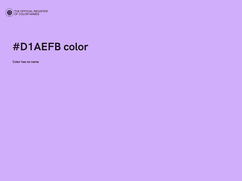 #D1AEFB color image