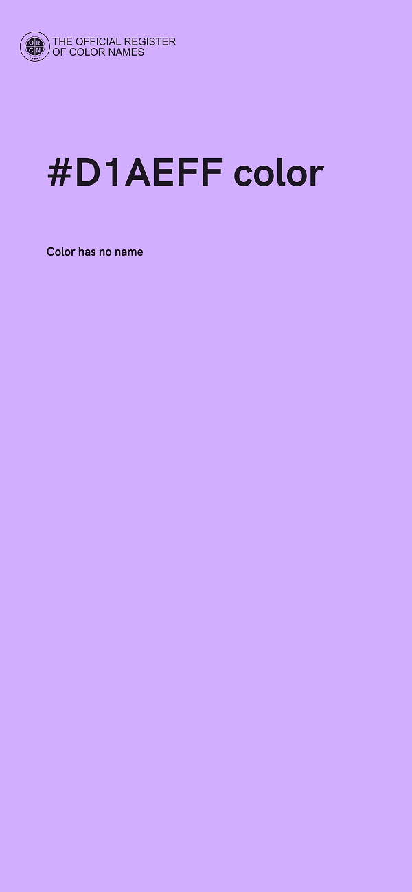 #D1AEFF color image