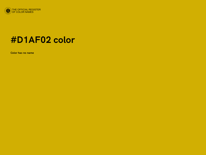 #D1AF02 color image