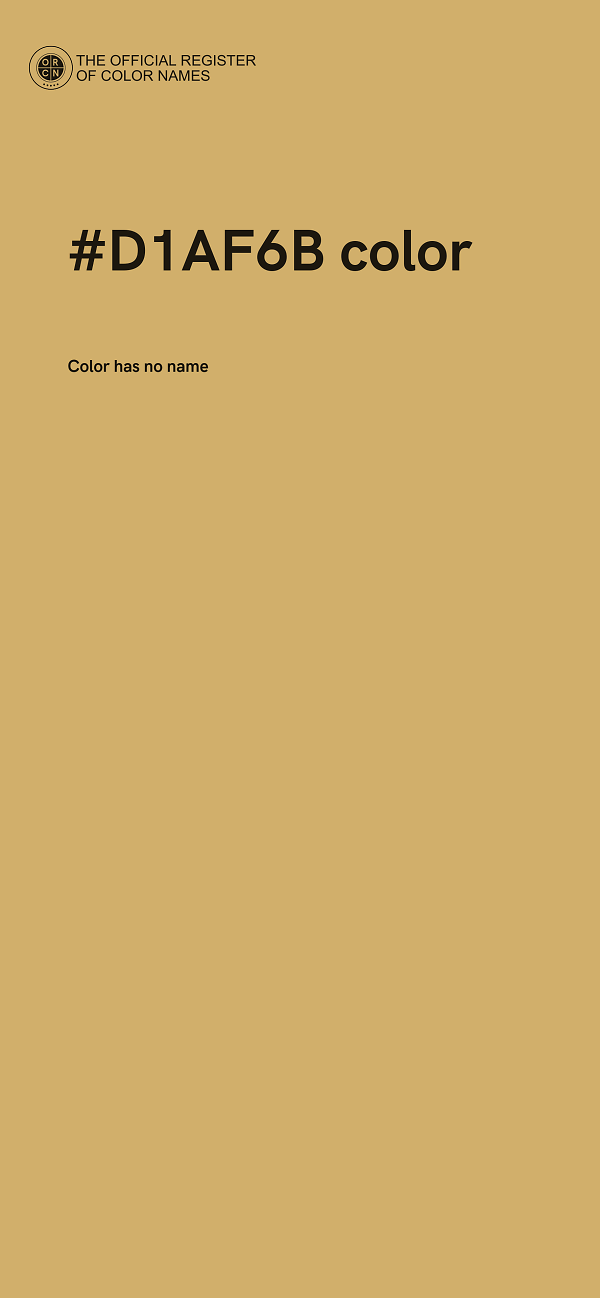 #D1AF6B color image