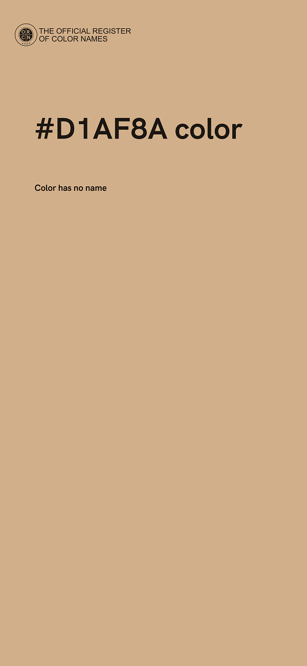 #D1AF8A color image