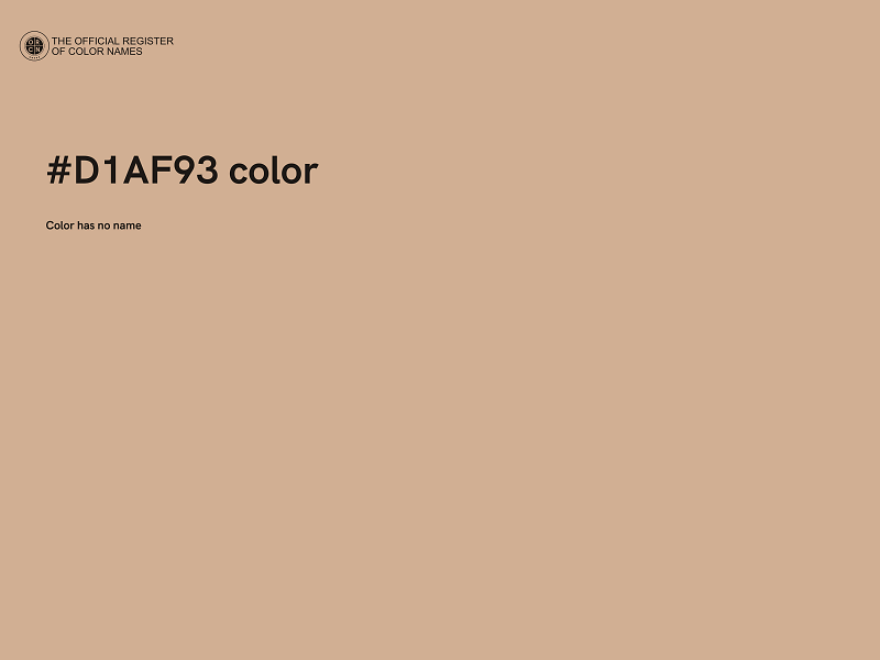 #D1AF93 color image