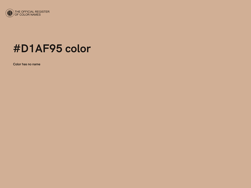 #D1AF95 color image