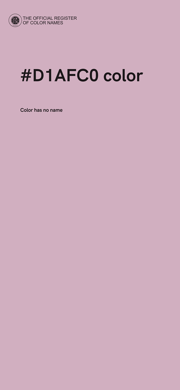 #D1AFC0 color image