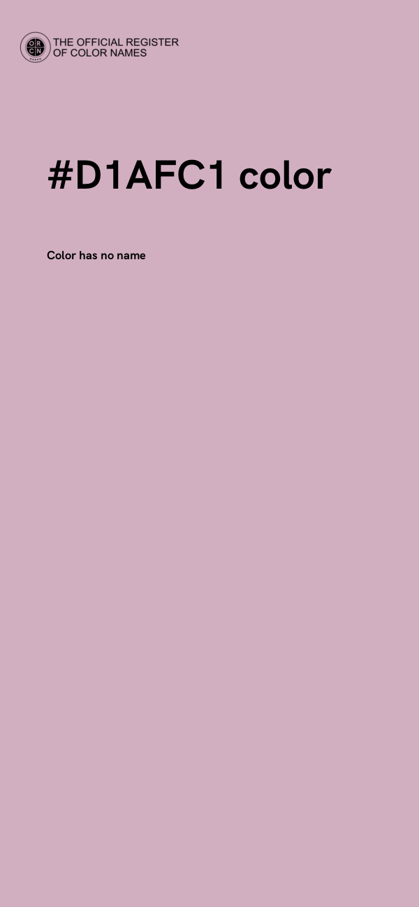 #D1AFC1 color image