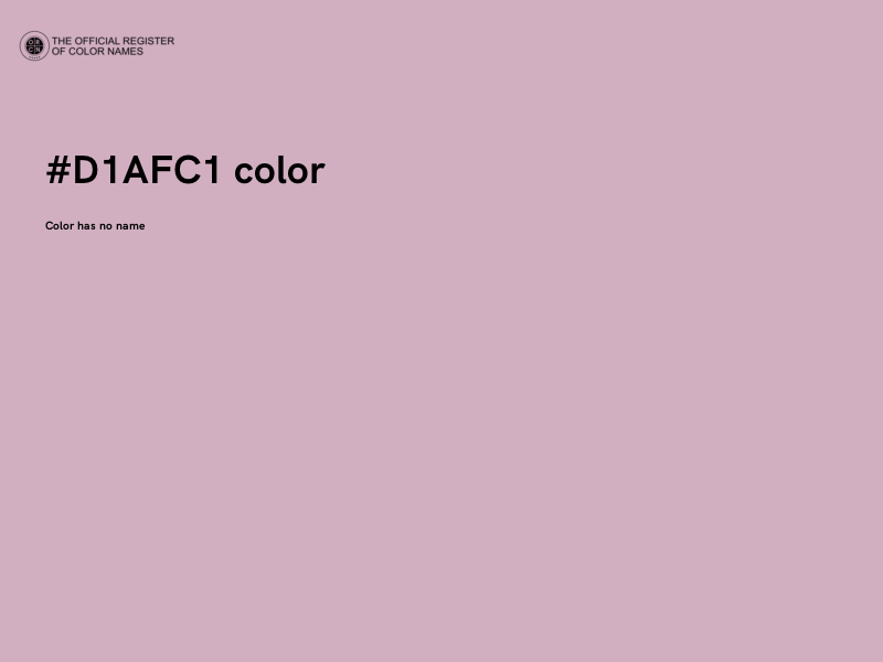 #D1AFC1 color image