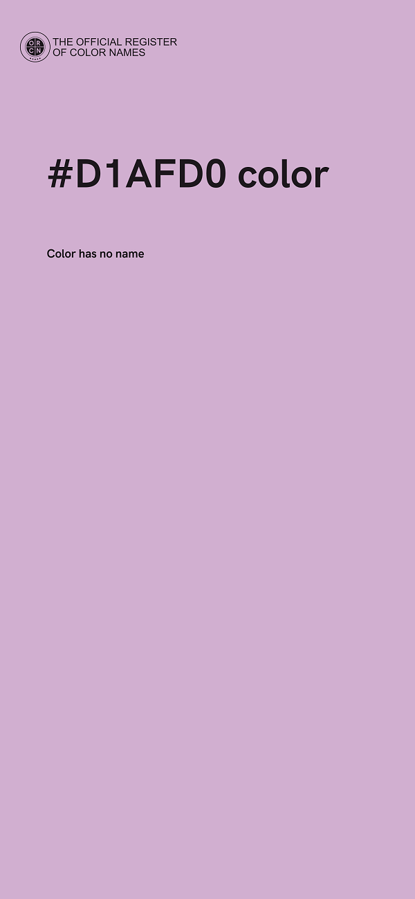 #D1AFD0 color image