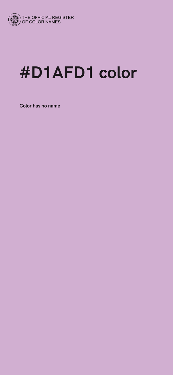 #D1AFD1 color image