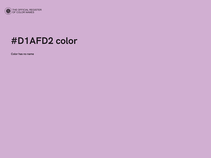 #D1AFD2 color image