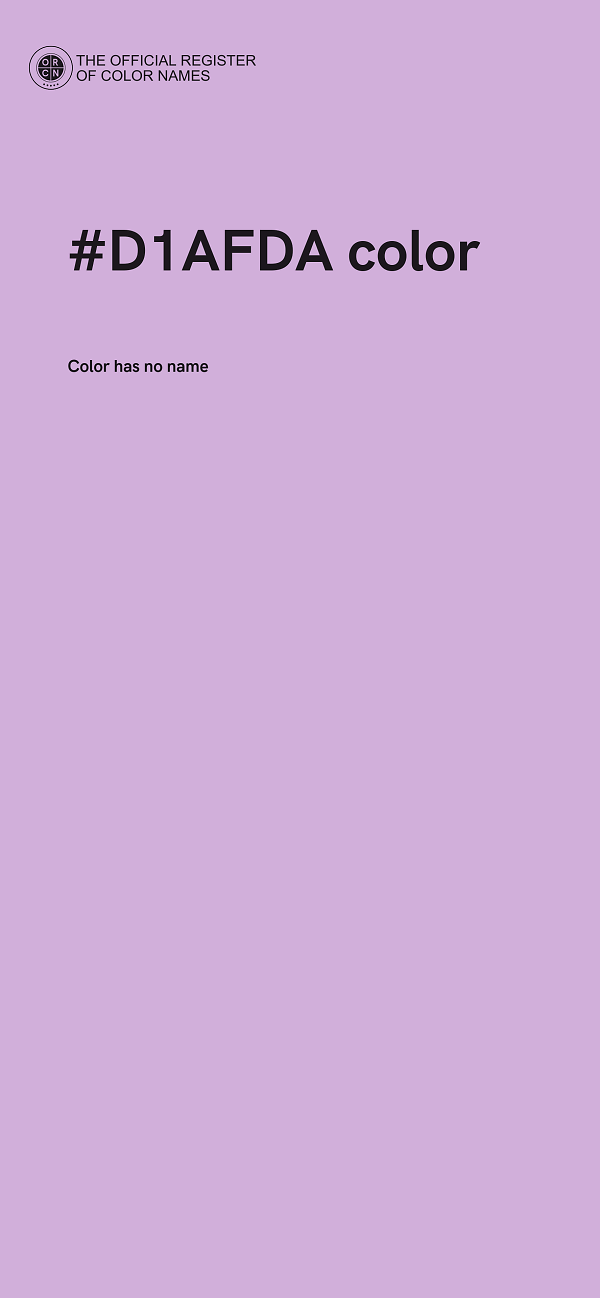 #D1AFDA color image