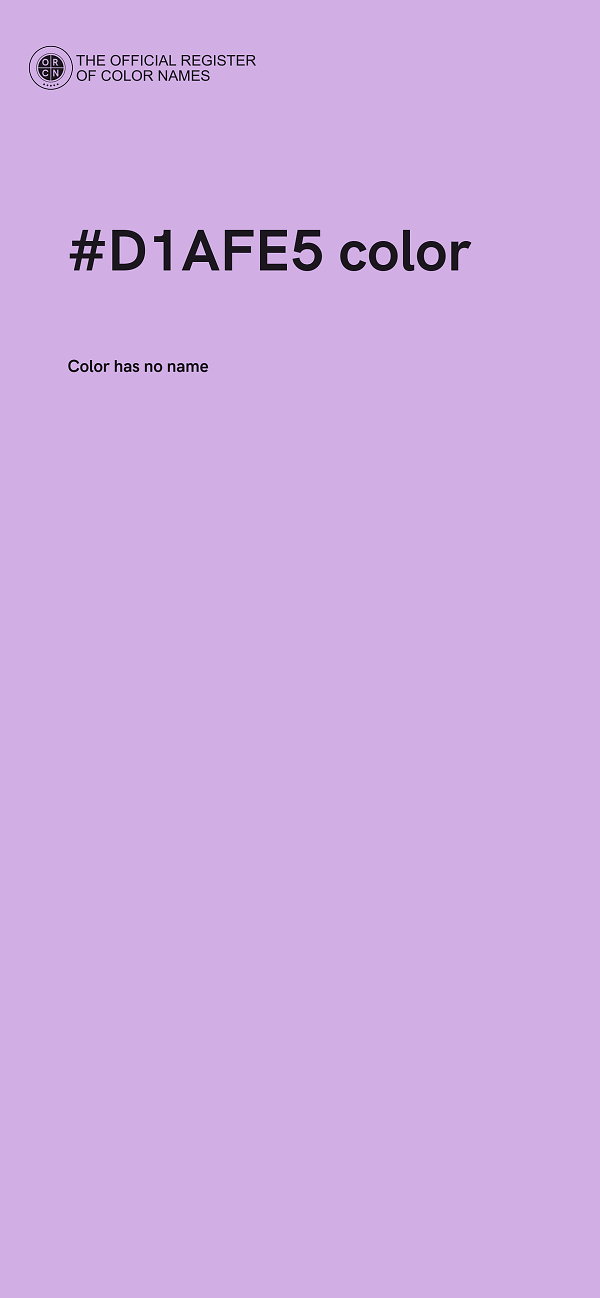 #D1AFE5 color image
