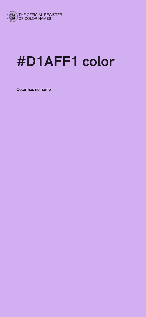 #D1AFF1 color image