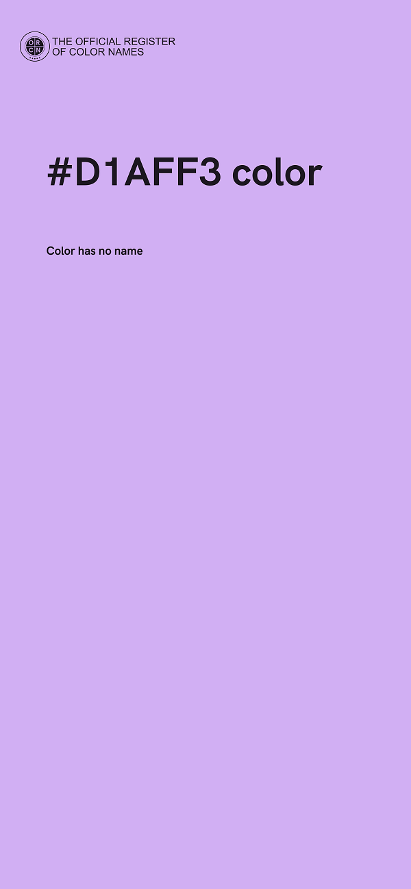 #D1AFF3 color image
