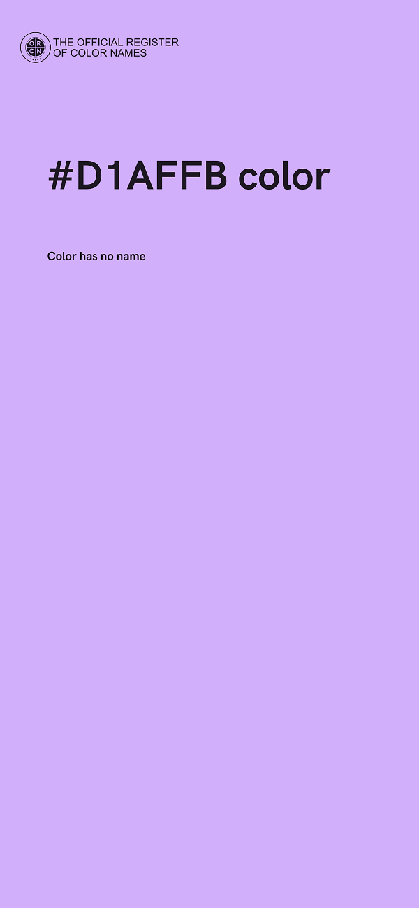 #D1AFFB color image