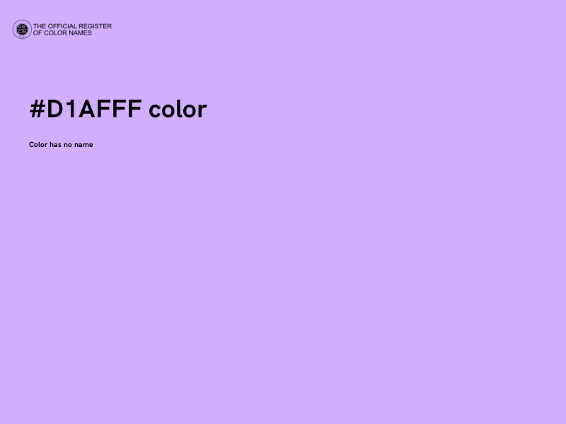 #D1AFFF color image