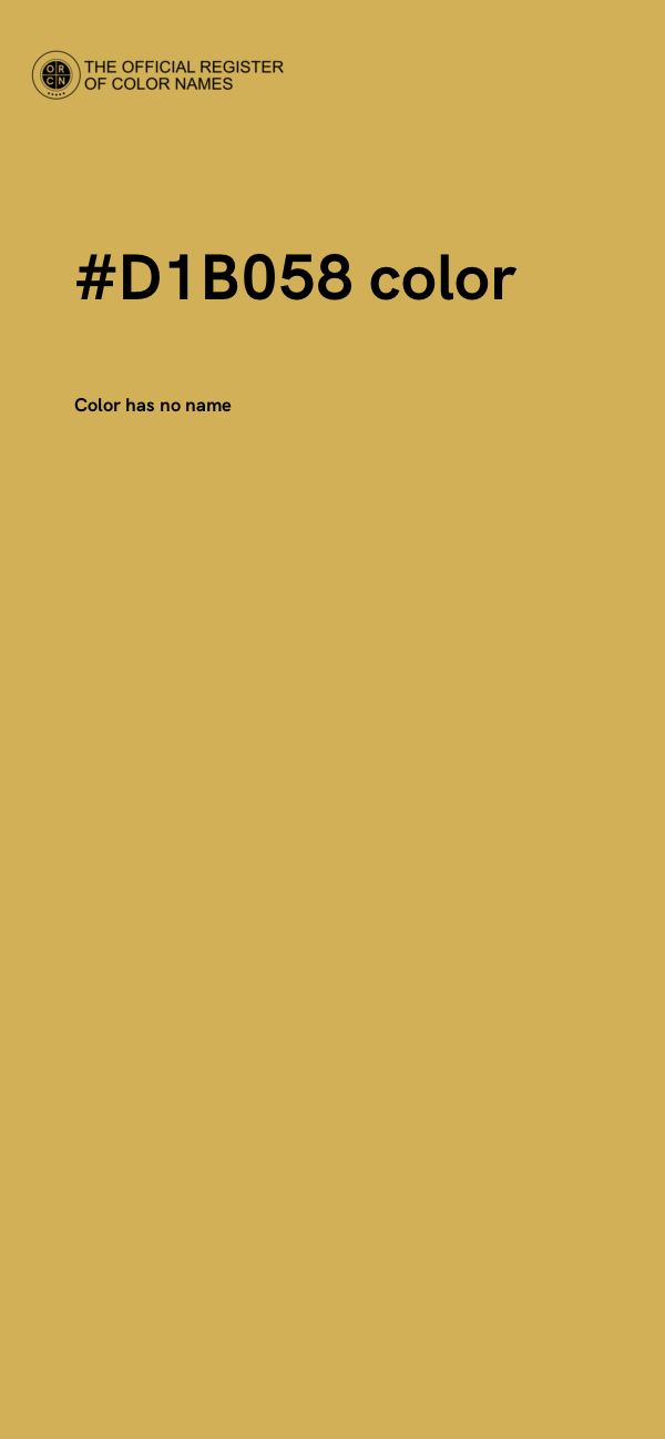 #D1B058 color image