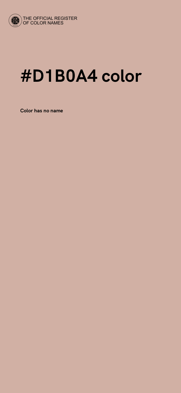 #D1B0A4 color image