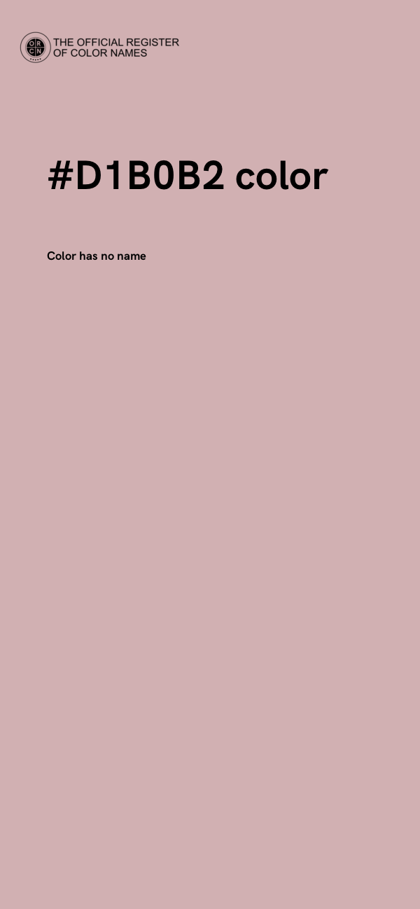 #D1B0B2 color image