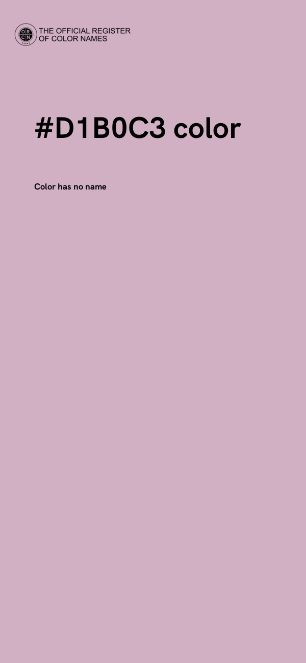 #D1B0C3 color image