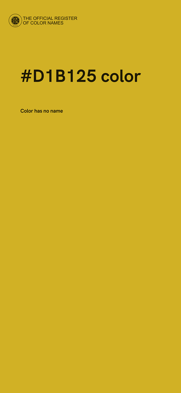 #D1B125 color image