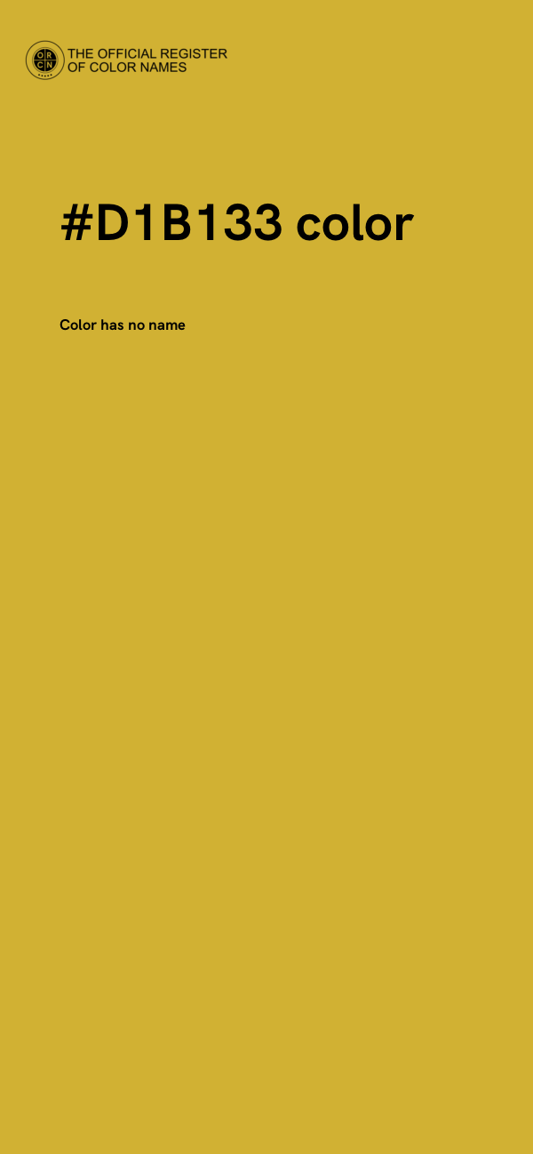 #D1B133 color image