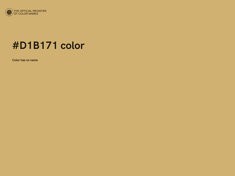 #D1B171 color image