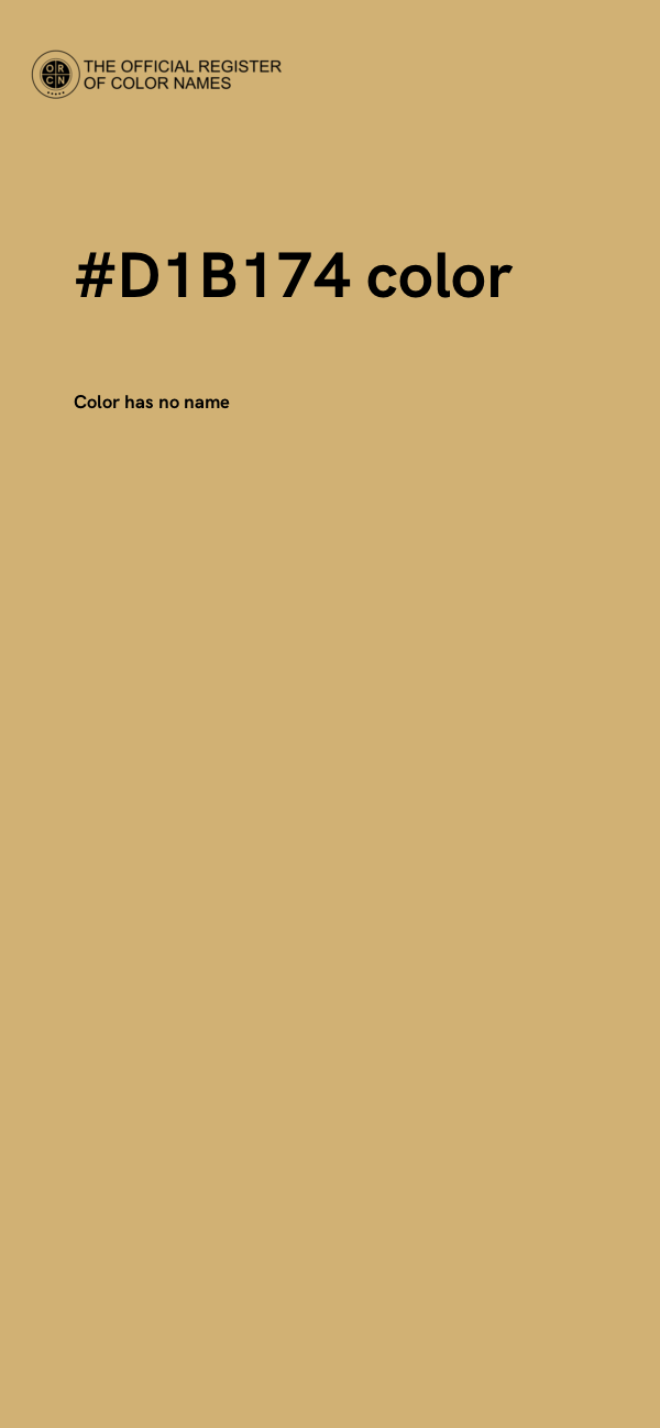 #D1B174 color image