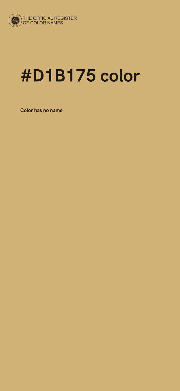 #D1B175 color image