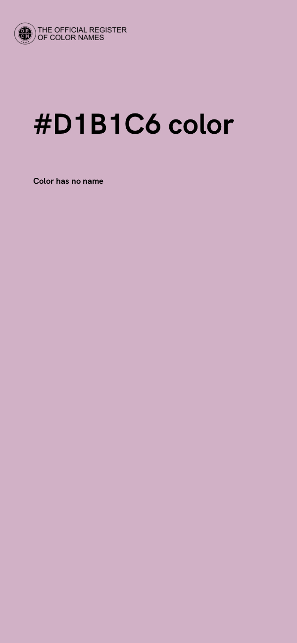 #D1B1C6 color image