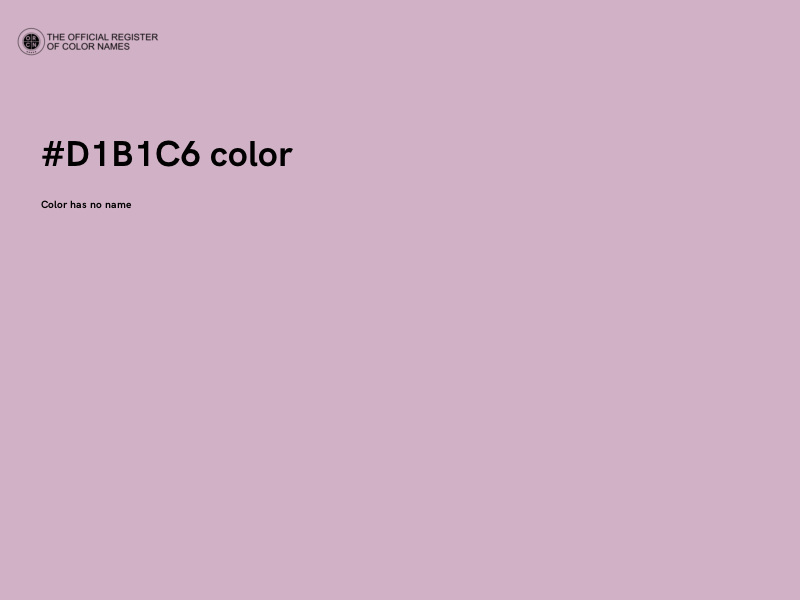 #D1B1C6 color image