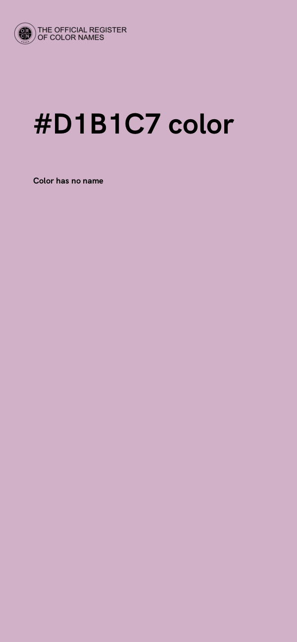 #D1B1C7 color image