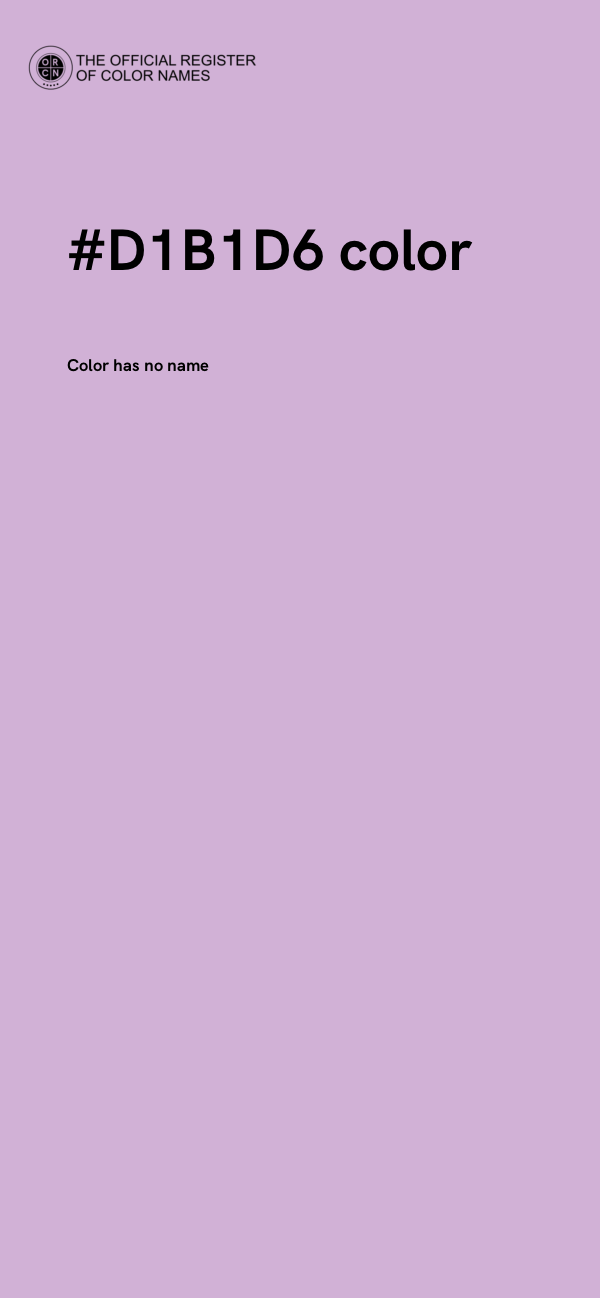 #D1B1D6 color image