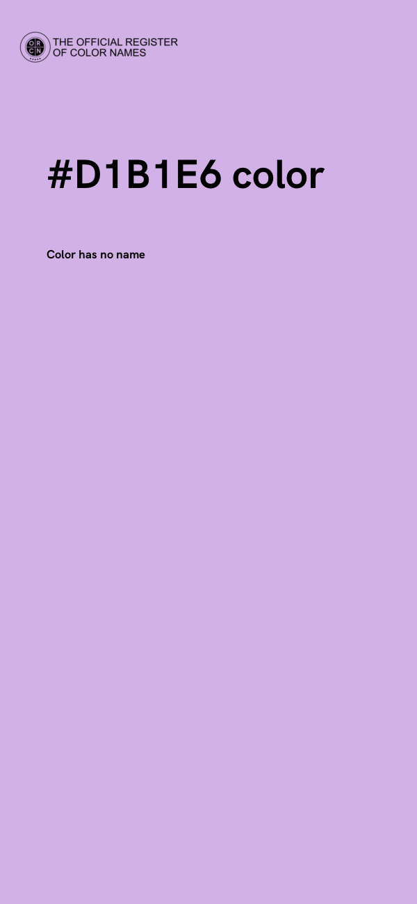 #D1B1E6 color image