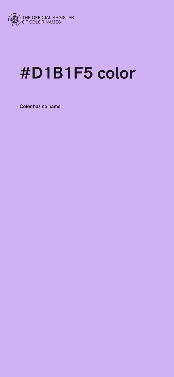 #D1B1F5 color image