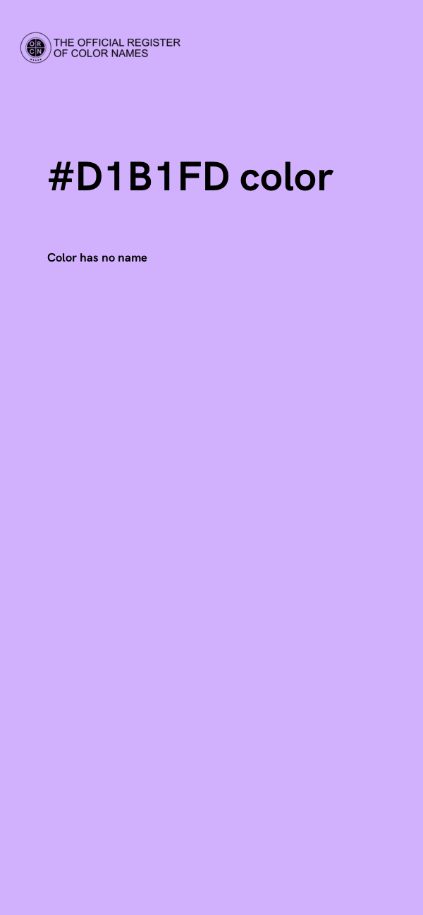 #D1B1FD color image