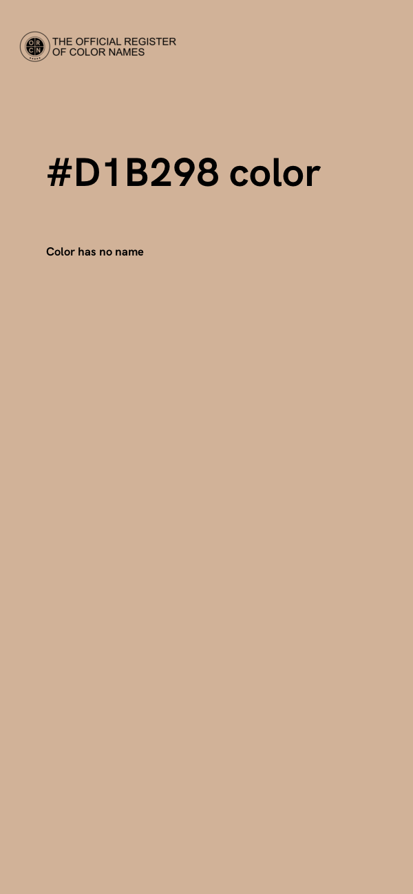 #D1B298 color image